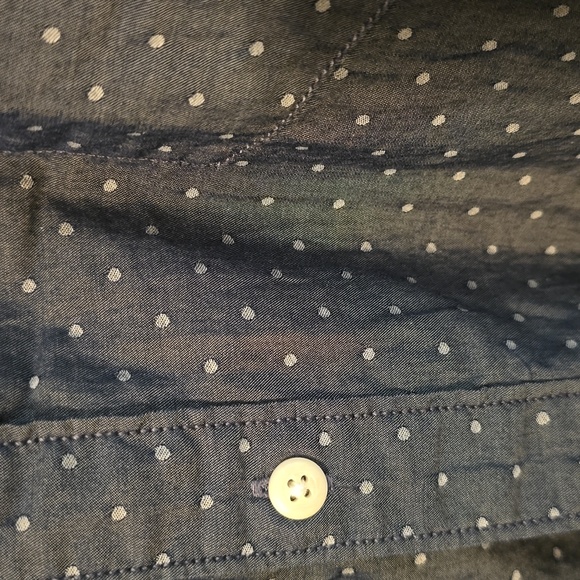 Hawker Rye, polka-dot print, button down, long sleeved, shirt - Picture 4 of 5